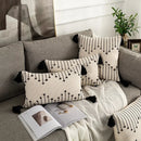 Axyaa Geometric Tassels Woven Rug Cushion Cover for Home Sofa Bed