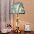Axyaa Crystal Floor Lamp with Fabric Shade - LED Room Decoration