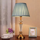 Axyaa Crystal Floor Lamp with Fabric Shade - LED Room Decoration