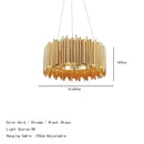 Axyaa Pipe Organ Staircase Pendant Light: Modern Chandelier LED Grand Hanging Lamp