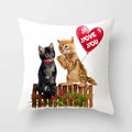 Axyaa Cartoon Cat Animal Sofa Cushion Cover - 45*45 Throw Pillow Home Decor