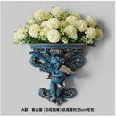 Axyaa Music Angel Resin Vase Wall Sticker Ornaments for Home Livingroom Wall Decoration