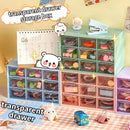 Axyaa 9-Grid Kawaii Color Desktop Organizer for Jewelry and Sundries