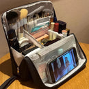Axyaa Vertical Cosmetic Bag: Portable, Waterproof, Large Capacity Toiletry & Stationery Storage