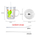 Axyaa Unicorn Kids Milk Cup with Scale & Straw Lid.