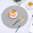 Axyaa PU Faux Leather Table Mats & Coasters Set for Dining & Kitchen, Christmas Theme