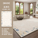 Axyaa Luxury Floral Retro-Style Living Room Carpet, Thick Soft Rug for Bedroom Décor