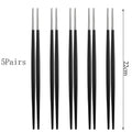 Axyaa Stainless Steel Chopsticks Set for Sushi, Cooking, and Korean Cuisine