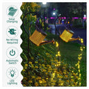 Axyaa Solar Garden Shower Watering Can Star Lights LED Fairy String Waterfall Light