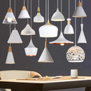 Axyaa Modern White Industrial LED Pendant Light
