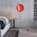 Axyaa Nordic LED Red Floor Lamp Minimalist Living Room Bedroom Decor