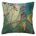 Axyaa Bird Flower Linen Pillowcase Sofa Cushion Cover Home 40x40-60x60