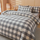 Axyaa Plaid Striped 100% Cotton Comforter Blanket for Warmth & Comfort