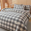 Axyaa Plaid Striped Cotton Comforter: Soft & Warm Bedding Quilt