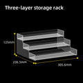Axyaa Transparent Plastic Makeup Display Stand for Nail Polish - Mall Exhibitor Staircase