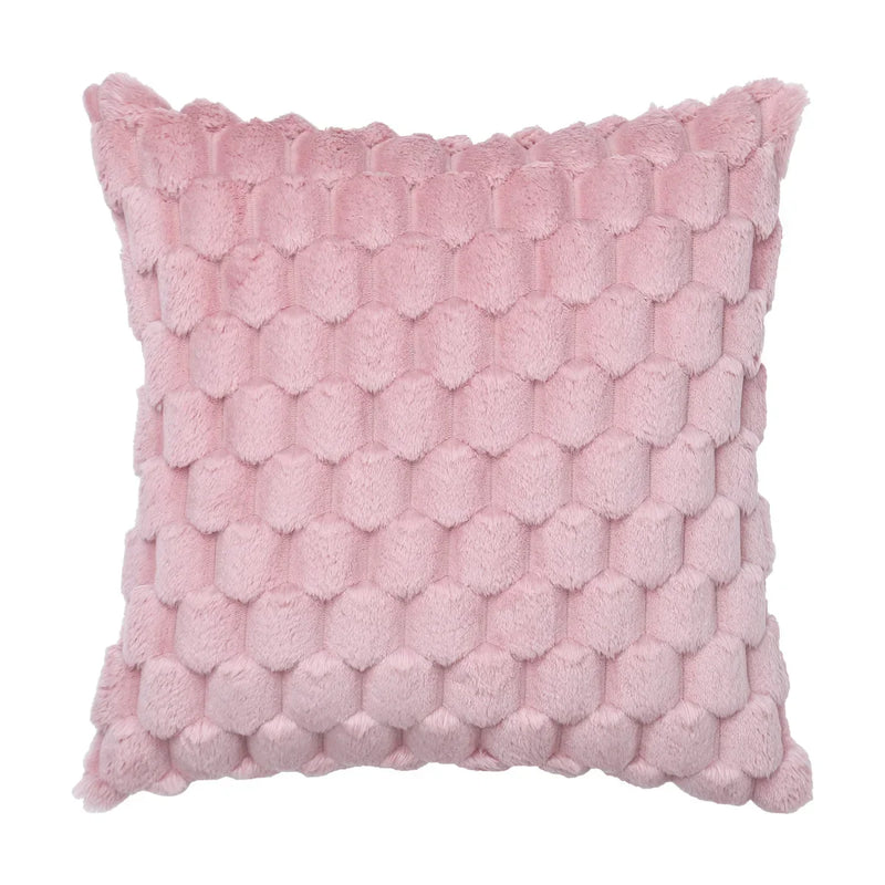 Axyaa Winter Plush Cushion Cover - Sofa Bed Room Decor Pillowcase