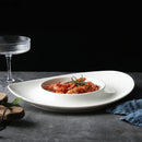 Axya Irregular Solid Color Ceramic Plate Set for Tableware and Snacks
