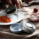 Axya Marble Ceramic Soy Sauce Dishes Set - Nordic Creative Round Kitchen Seasoning Dish