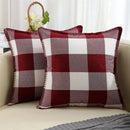 Axyaa Chenille Cushion Cover 50x50cm - Aesthetic Linen Pillow Case for Sofa Bed or Car