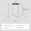 Axyaa LED Pendant Lights: Modern 2 Head Fixtures for Living Room, Bedroom, Hotel, Bar