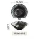 Axyaa Shell Bowl with Handle Set - Japanese Ceramic Tableware for Home and Restaurant