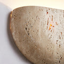 Axyaa Half Circle Natural Stone LED Wall Light for Indoor Spaces