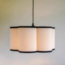 Axyaa French Retro Fabric Pendant Light for Romantic Bedroom Decor