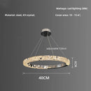 Axyaa Modern Luxury Crystal Pendant Chandelier for Bedroom, Dining, Living Room Lighting