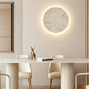 Axyaa Nordic Yellow Limestone Wall Lamp for Hallway Ambiance