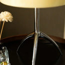 Axyaa Nordic Tripod LED Desk Lamp Chrome/Copper Base for Bedroom & Living Room