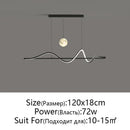 Axyaa Luxury LED Pendant Light: Sleek White/Black Design for Home & Office Décor