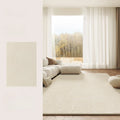 Axyaa Plush Cream Style Living Room Carpet: Soft, Thick, Washable, Large Area Rug