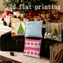Axyaa Christmas Pillow Cover Collection: Festive Scene Pattern for Sofa, Bedroom, Car
