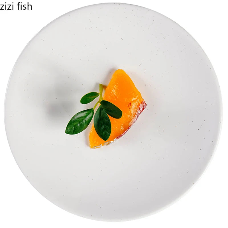 Axya Ceramic Sashimi Plate Set - Special Restaurant Dish Tray for Pasta, Appetizer, Snack