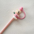 Cherry Blossom Bear Silicone Straw Cover for 30oz Cups by Axyaa