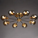Axyaa Modern Glass Ball LED Chandelier for Living Dining Bedroom Décor