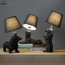 Axya Resin Dogs Table Lamp for Home Decor Lighting