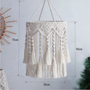 Macrame Light Shade Chandelier by Axyaa - Boho Cotton Rope Chic Decor