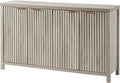 Axyaa Fluted Sideboard Buffet: 56" Modern Credenza with Storage, Doors & Shelves
