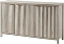 Axyaa Fluted Sideboard Buffet: 56" Modern Credenza with Storage, Doors & Shelves