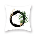Floral Alphabet Pillow Case by Axyaa: Home & Car Decorative Cushion Cover