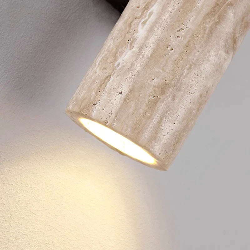 Axya Stone LED Wall Lamp for Bedroom, Living Room, Hotel - Minimalist Up Down Light