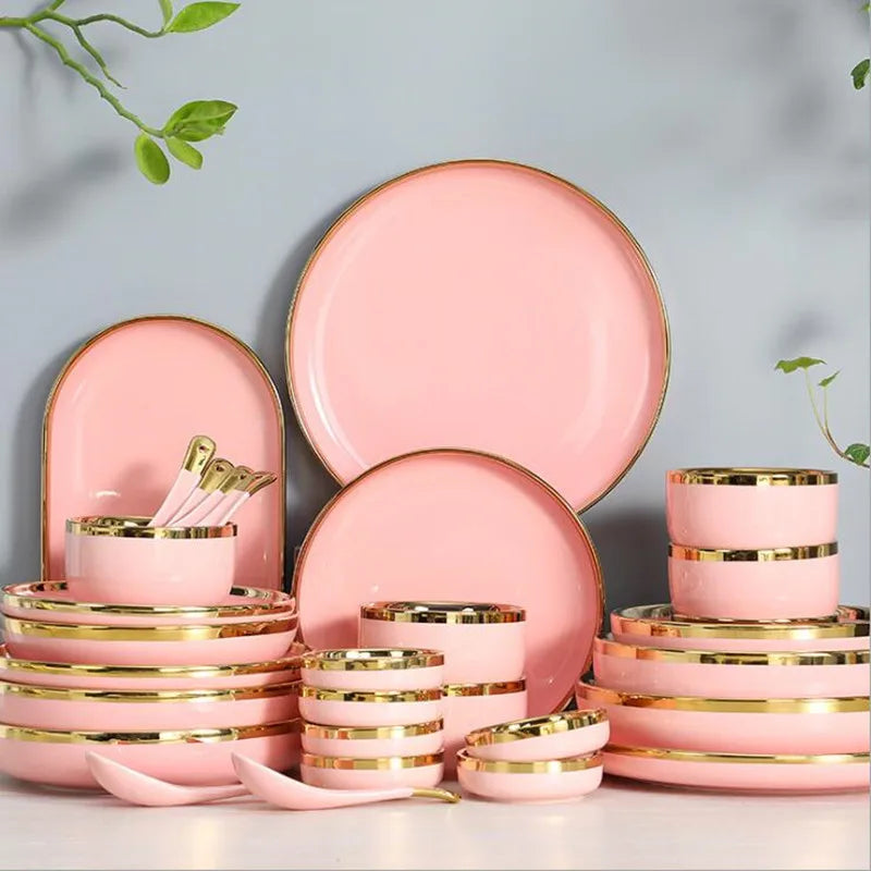 Axya Quality Ceramic Dinner Plate Set for Home and Restaurant