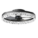 Axyaa Dimmable LED Ceiling Fan Chandelier for Bedroom Home Decor