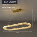 Axyaa Crystal Steel Ceiling Chandelier | Modern Round LED Ceiling Lights for Luxury Home Decor