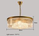 Axyaa Luxury Crystal Pendant Chandelier for Home Decor
