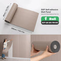 Axyaa 3D Partition Splicing Stickers Self-Adhesive Foam Roll Set for Indoor Use