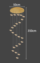 Axyaa Crystal Chandelier Stair Pendant Living Room Lighting Home Decor Interior Lights