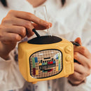 Axyaa 3D TV Shape Ceramic Coffee Mugs with Cover - Retro Drinkware & Household Cup