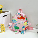 Dino Backpack for Kids by Axyaa: Cute, Waterproof, Kindergarten Schoolbag, Boys Girls Book Bag.